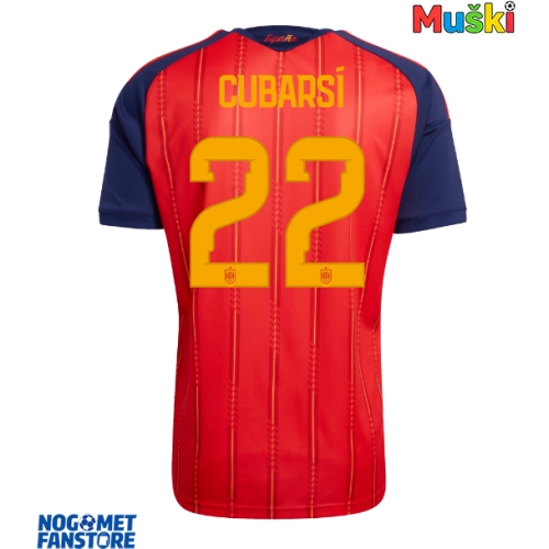 Španjolska Pau Cubarsi #22 Domaci Dres SP 2026 Kratak Rukav
